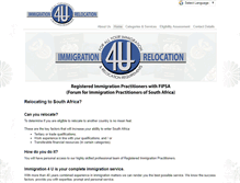 Tablet Screenshot of immigration4u.net