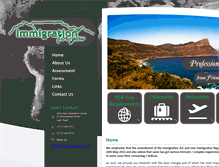 Tablet Screenshot of immigration4u.co.za